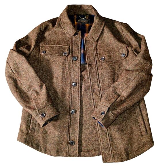 Pendleton Outdoors Capitol Hill Jacket Men's Size M Mahogany Brown Wool Bend - Picture 3 of 9